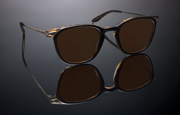 dean matte black amber tortoise-antique gold brown